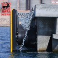 Durable marine cone fender and uhmw panel system for dock